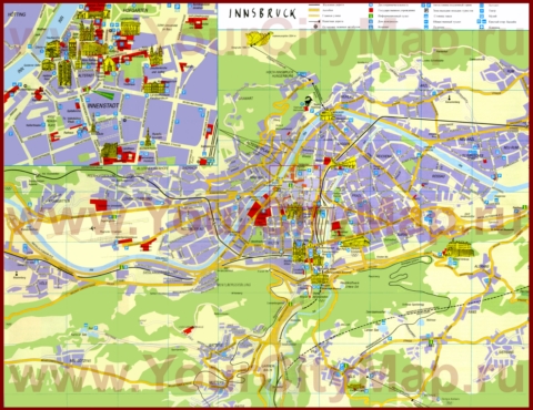 Туристическая карта Инсбрука