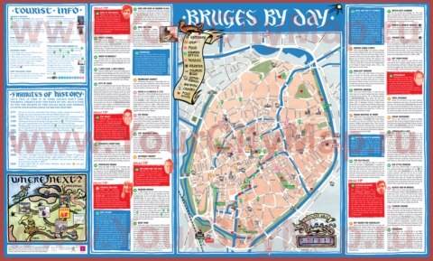 Туристическая карта Брюгге