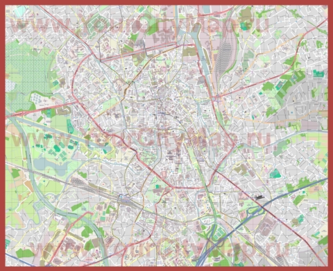 Подробная карта города Гент