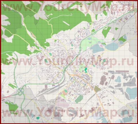 Подробная карта города Хомутов