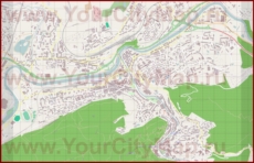 Подробная карта города Карловы Вары