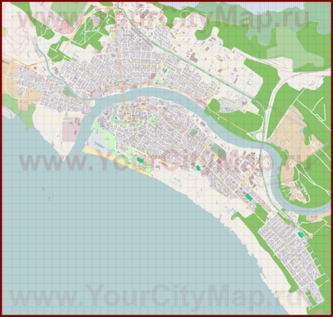 Подробная карта города Пярну