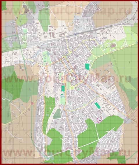 Подробная карта города Раквере