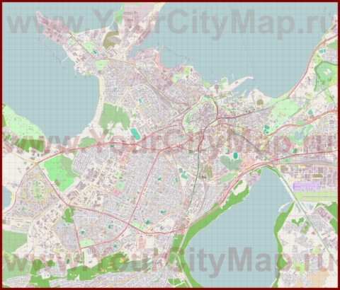 Подробная карта города Таллин