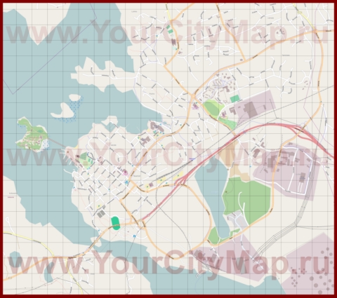 Подробная карта города Наантали