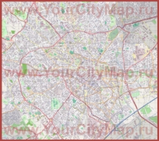 Подробная карта города Монпелье