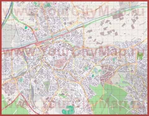 Подробная карта города Перпиньян