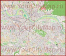 Подробная карта города Дрезден