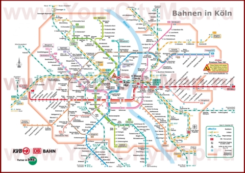 Карта метро Кёльна