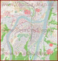 Подробная карта города Кобленц