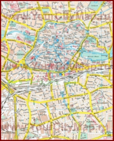 Туристическая карта Нюрнберга