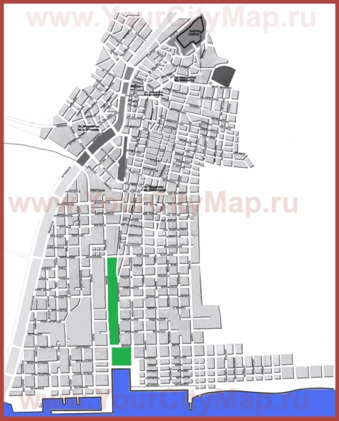Подробная карта города Каламата