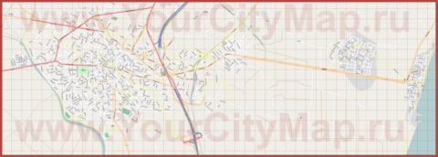 Подробная карта города Паралия Катерини