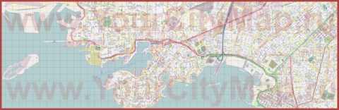 Подробная карта города Пирей