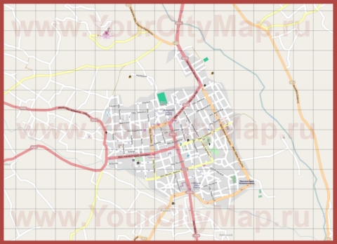 Подробная карта города Спарта