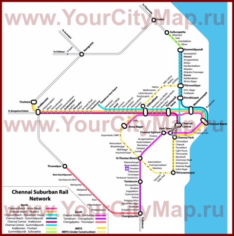 Карта метро Ченнаи