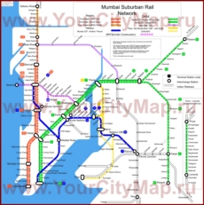 Карта метро Мумбая