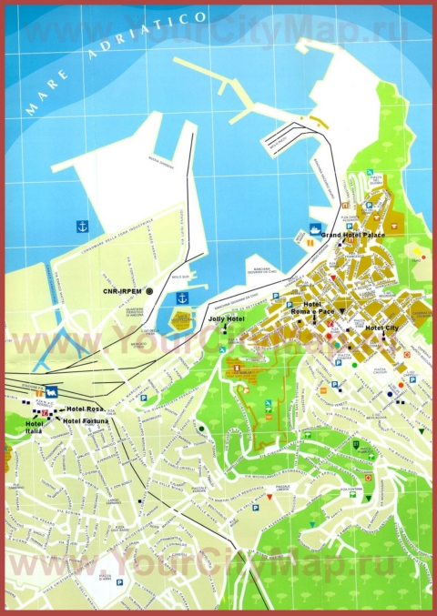 Туристическая карта Анконы