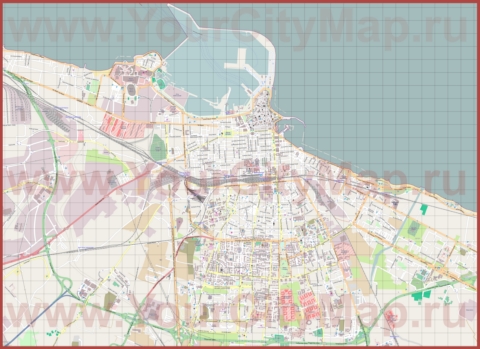 Подробная карта города Бари