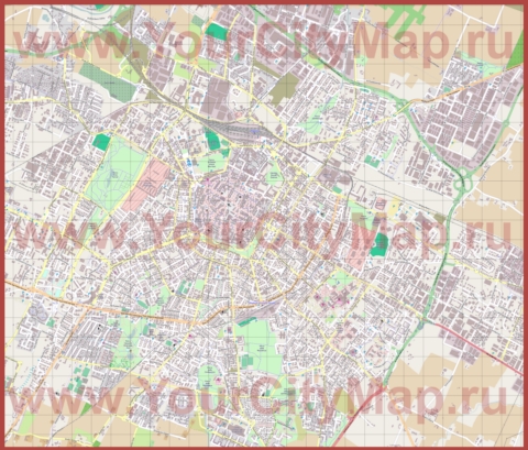 Подробная карта города Модена