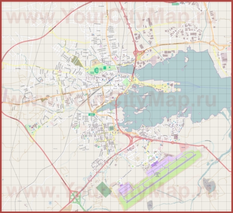 Подробная карта города Олбия