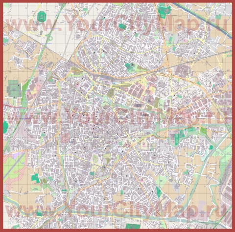 Подробная карта города Падуя