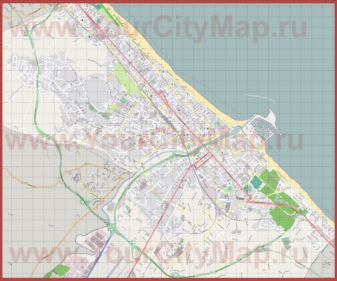 Подробная карта города Пескара