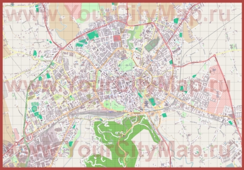 Подробная карта города Виченца
