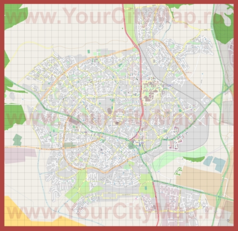 Подробная карта города Беэр-Шева