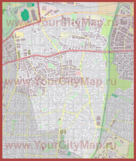 Подробная карта города Бней-Брак
