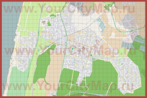 Подробная карта города Хадера