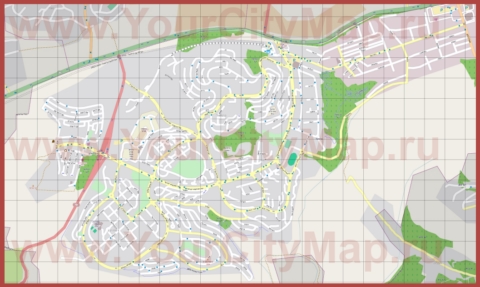 Подробная карта города Кармиэль