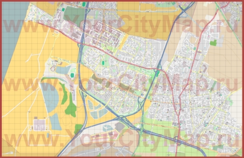 Подробная карта города Ришон-ле-Цион