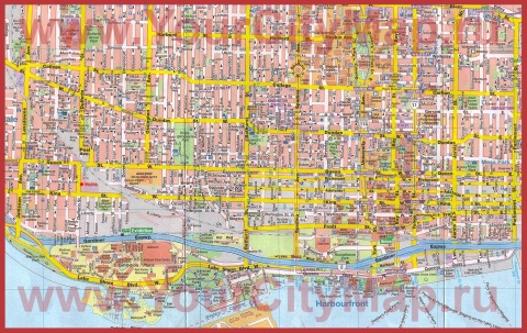 Подробная карта города Торонто