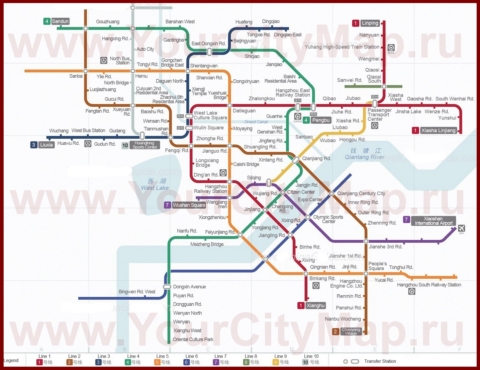 Карта метро Ханчжоу