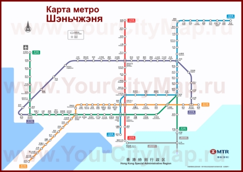 Карта метро Шэньчжэня