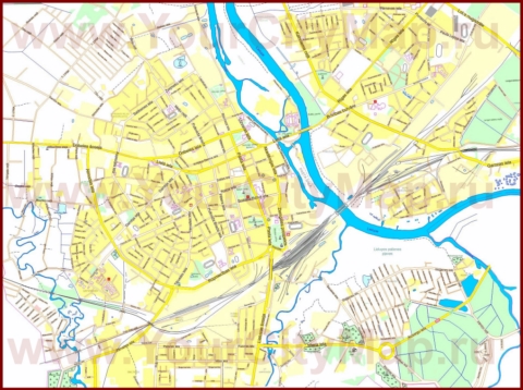 Туристическая карта Елгавы