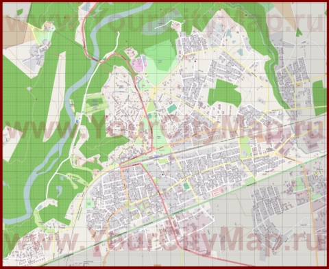 Подробная карта города Сигулда