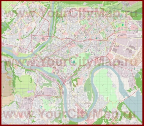 Подробная карта города Каунас