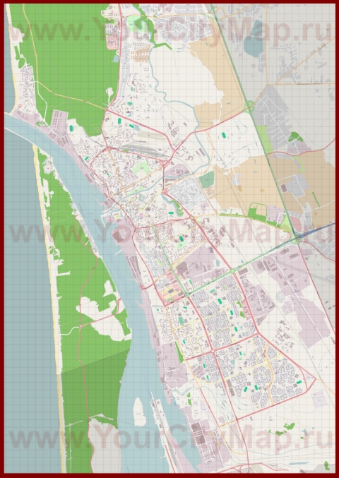 Подробная карта города Клайпеда