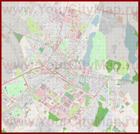 Подробная карта города Шауляй