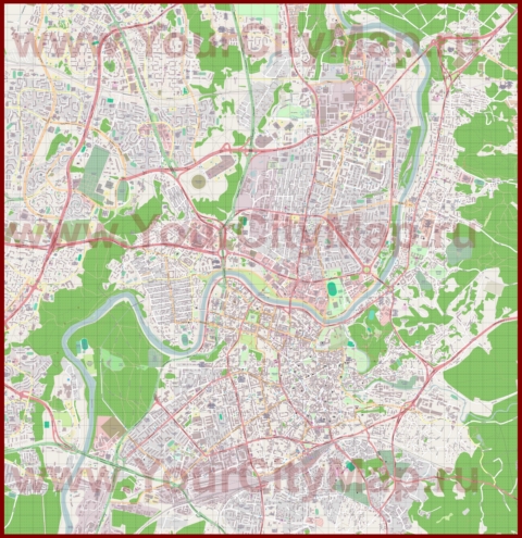 Подробная карта города Вильнюс
