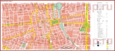 Подробная туристическая карта города Сан-Луис-Потоси