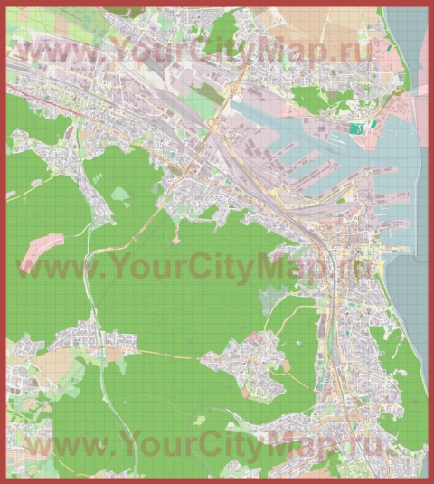Подробная карта города Гдыня