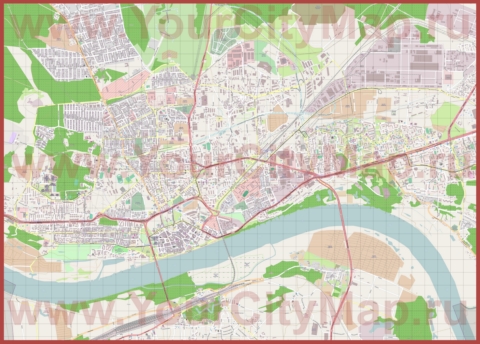 Подробная карта города Торунь