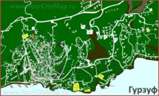 Туристическая карта Гурзуфа