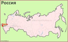 Керчь на карте России