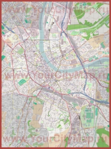 Подробная карта города Базель