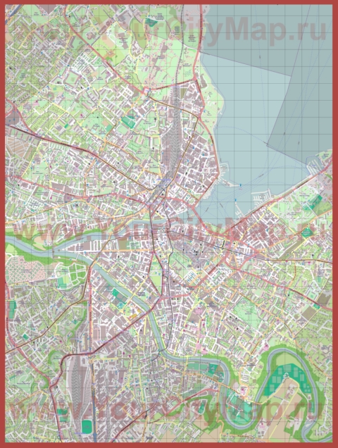 Подробная карта города Женева