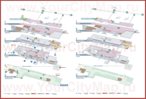 Подробная схема аэропорта Женевы